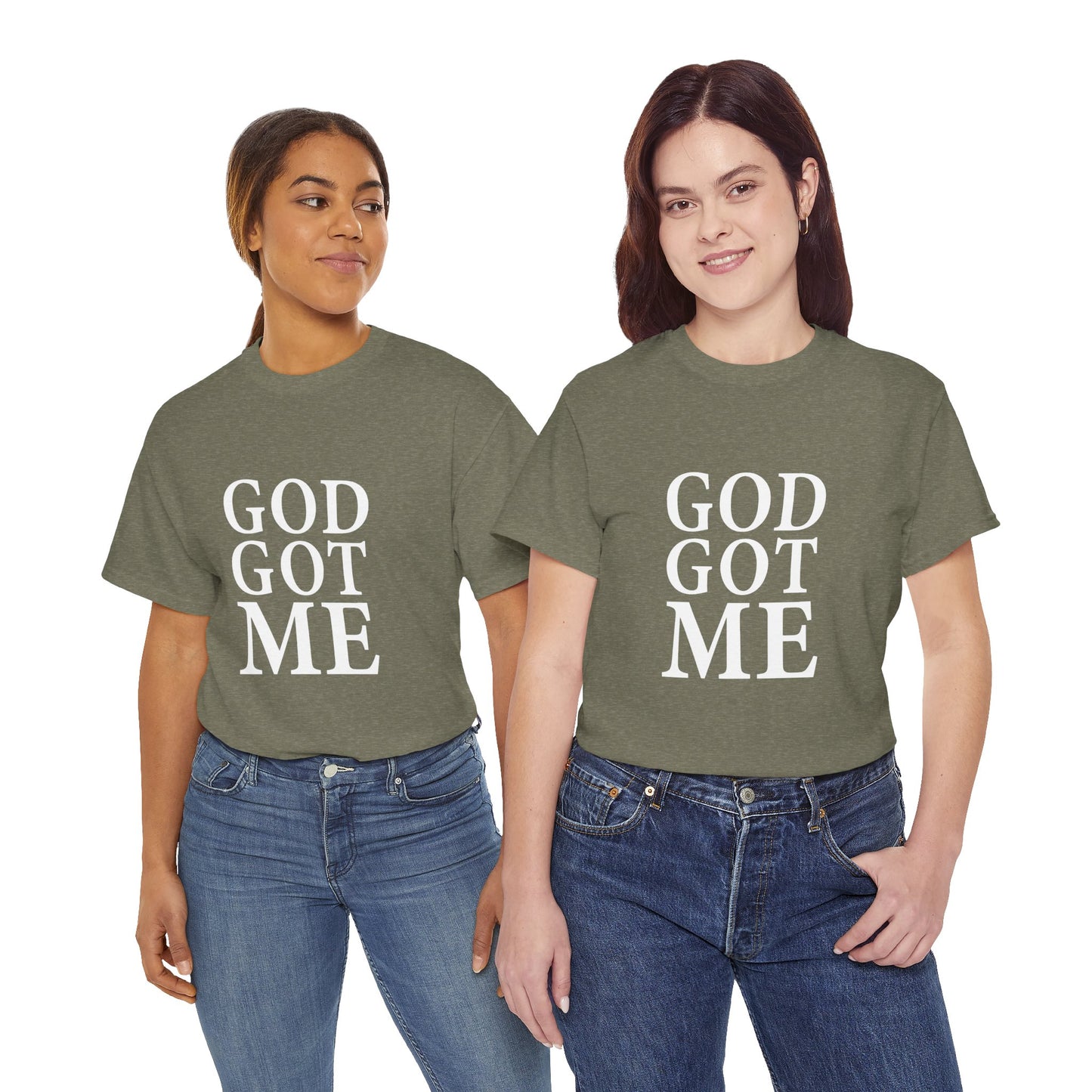 Faith-Inspired Unisex Tee, Inspirational T-Shirt, God Got Me Shirt, Casual Everyday Wear, Gift for Believers, Christian Apparel
