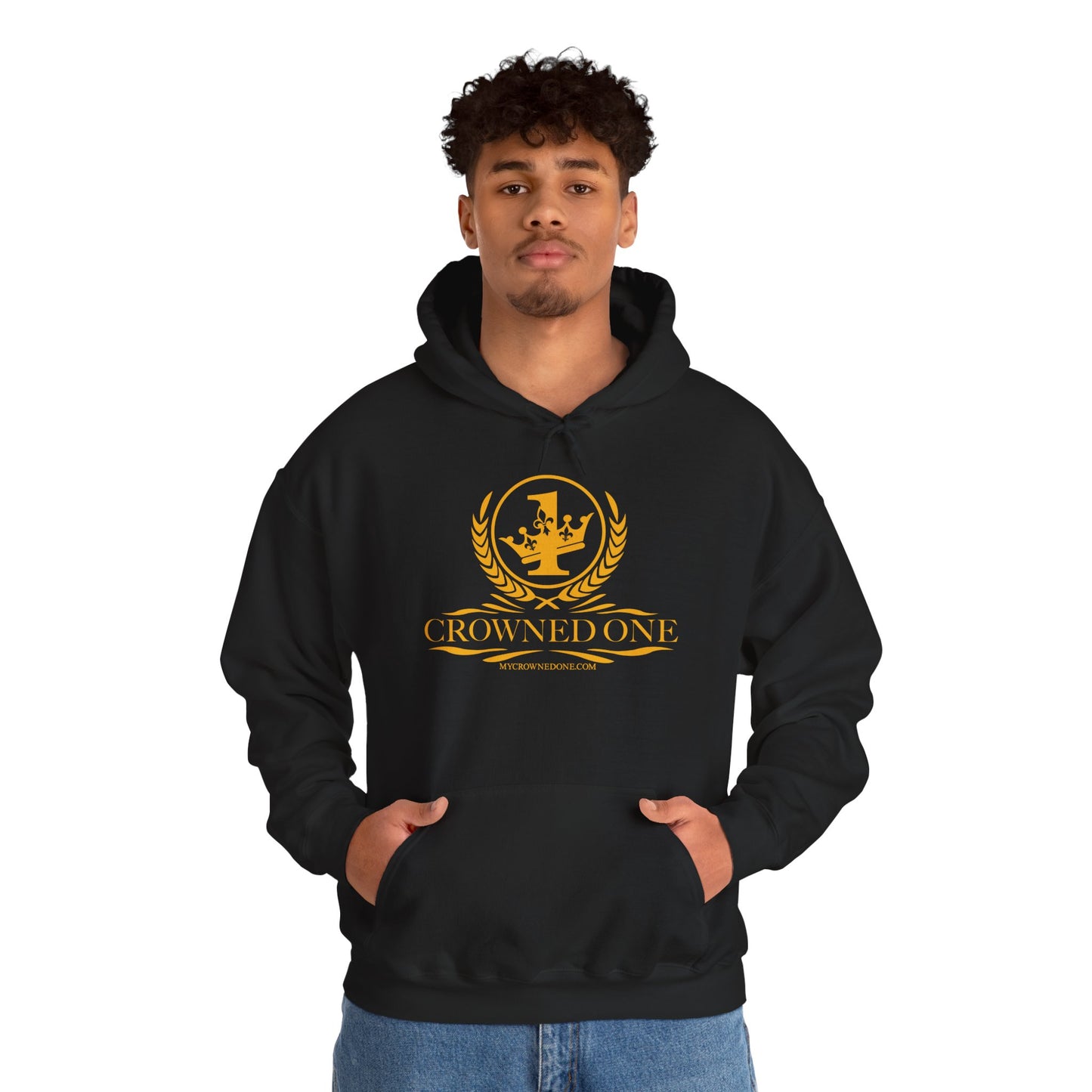 Crowned One Hoodie - Unisex Heavy Blend Sweatshirt, Cozy Gift, Streetwear, Casual Style, Layering Essential
