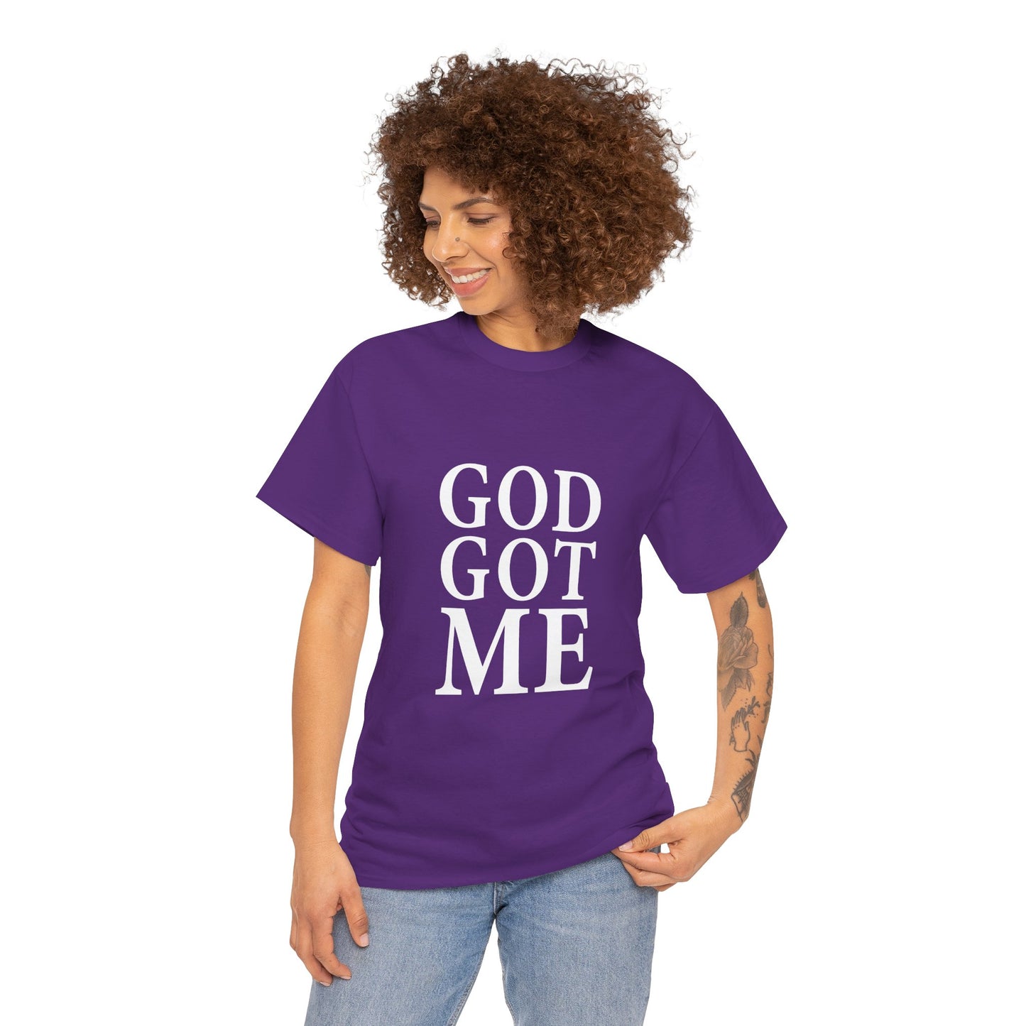 Faith-Inspired Unisex Tee, Inspirational T-Shirt, God Got Me Shirt, Casual Everyday Wear, Gift for Believers, Christian Apparel