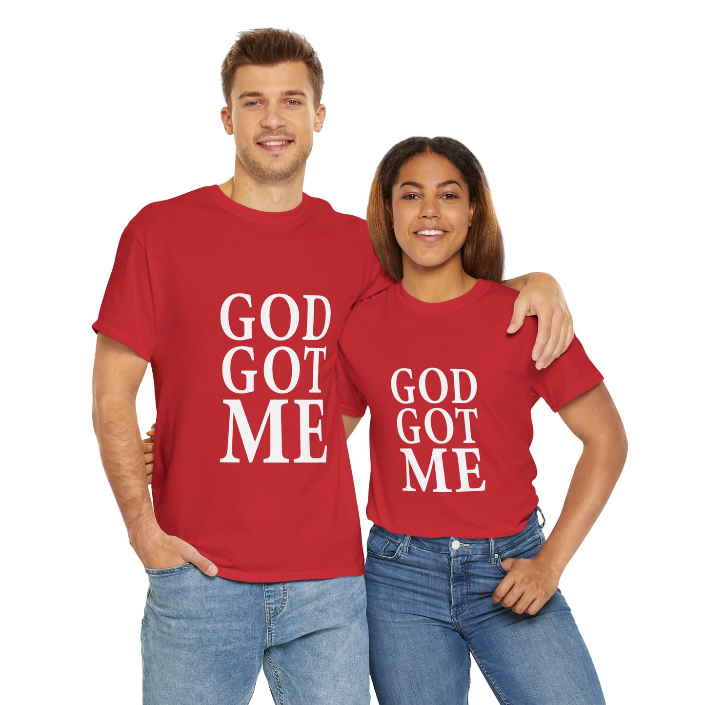 Faith-Inspired Unisex Tee, Inspirational T-Shirt, God Got Me Shirt, Casual Everyday Wear, Gift for Believers, Christian Apparel