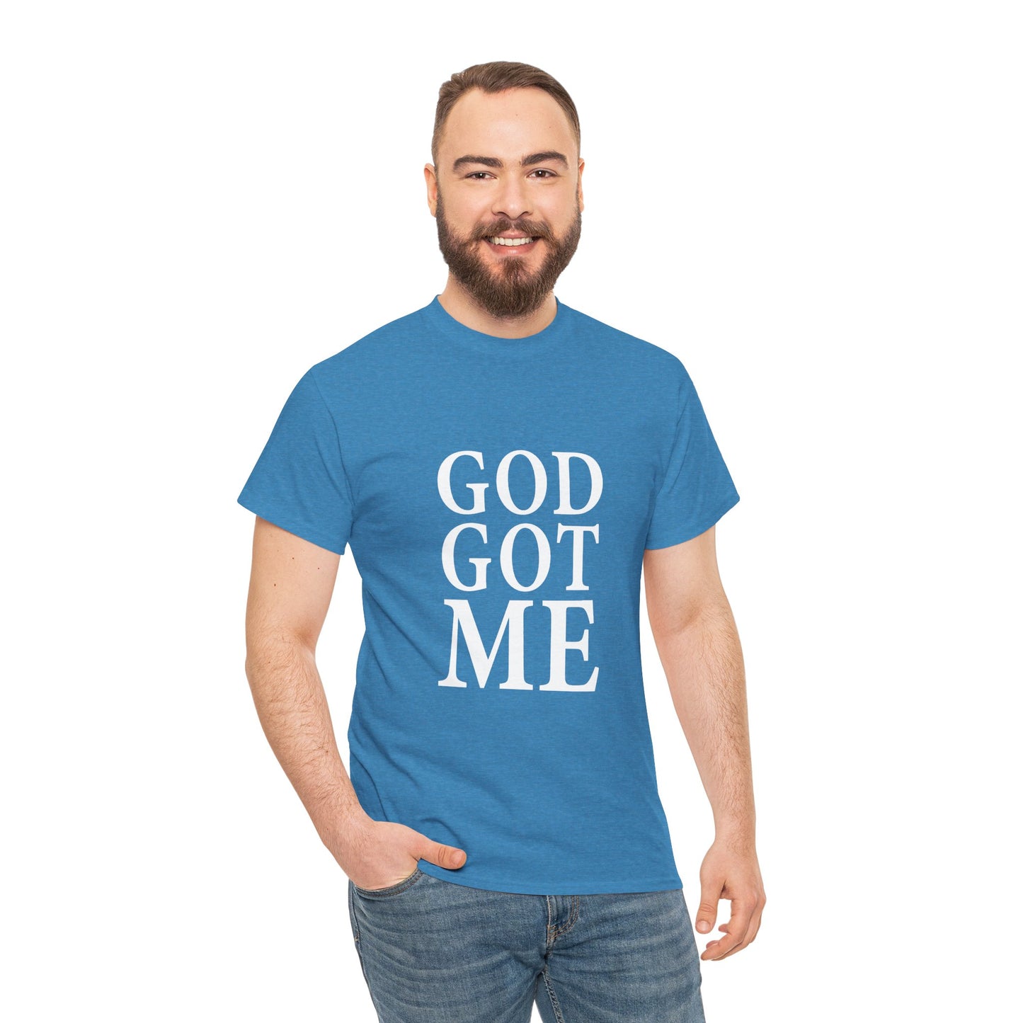 Faith-Inspired Unisex Tee, Inspirational T-Shirt, God Got Me Shirt, Casual Everyday Wear, Gift for Believers, Christian Apparel