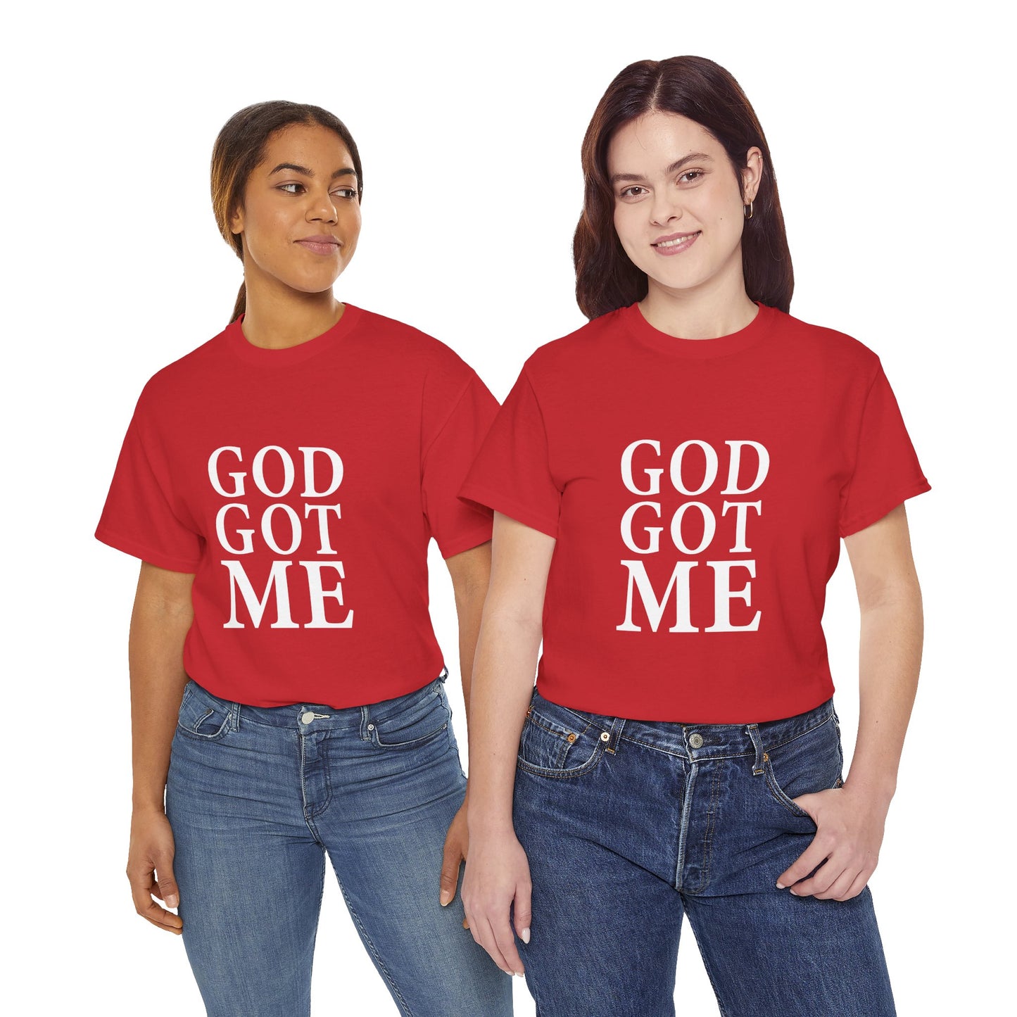Faith-Inspired Unisex Tee, Inspirational T-Shirt, God Got Me Shirt, Casual Everyday Wear, Gift for Believers, Christian Apparel