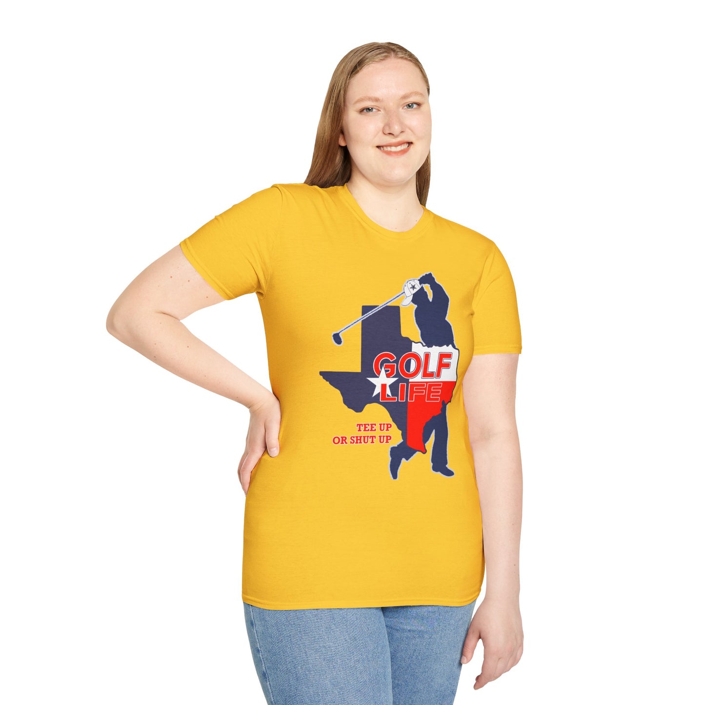 Golf Life Unisex Softstyle T-Shirt - The Up or Shut Up Design
