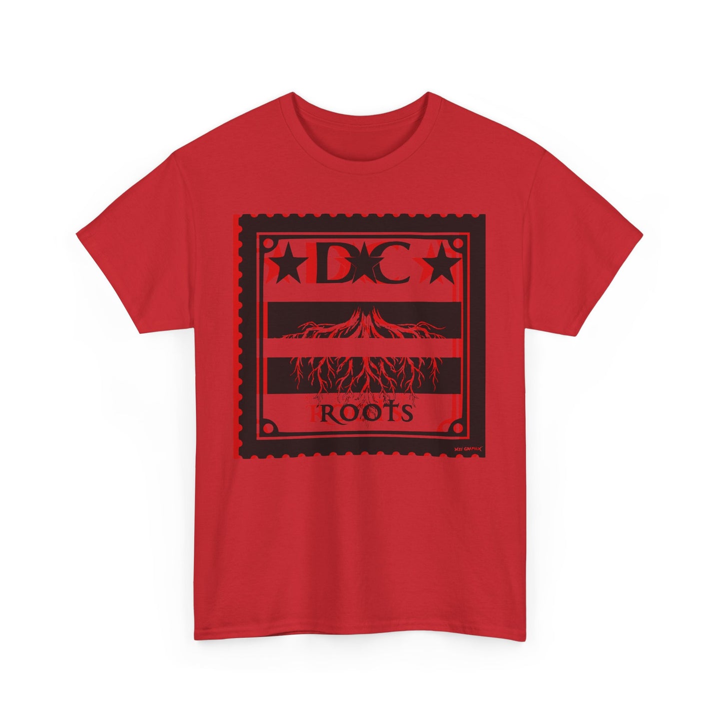 DC Roots Unisex Heavy Cotton Tee - Casual Style, Perfect for Celebrations, Gift for Family, Friends, Community Pride, Everyday Wear