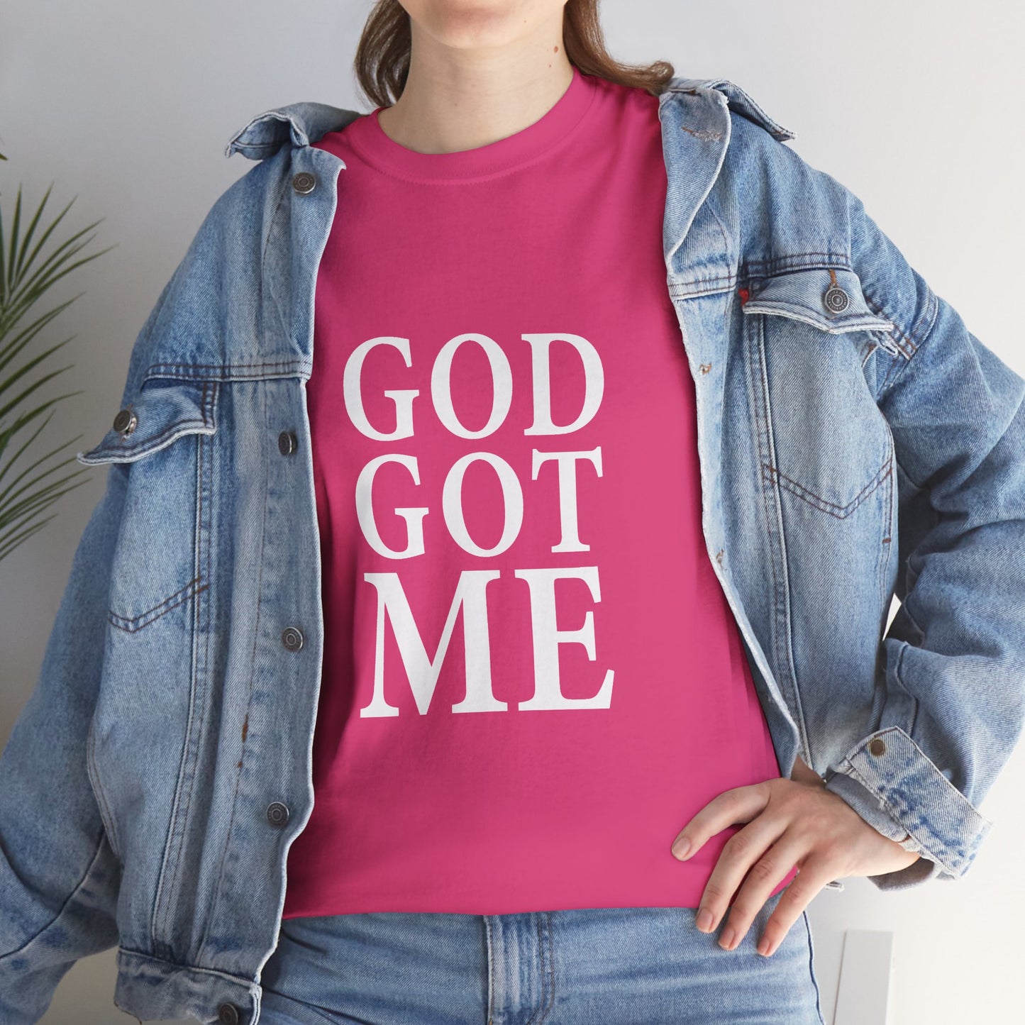 Faith-Inspired Unisex Tee, Inspirational T-Shirt, God Got Me Shirt, Casual Everyday Wear, Gift for Believers, Christian Apparel