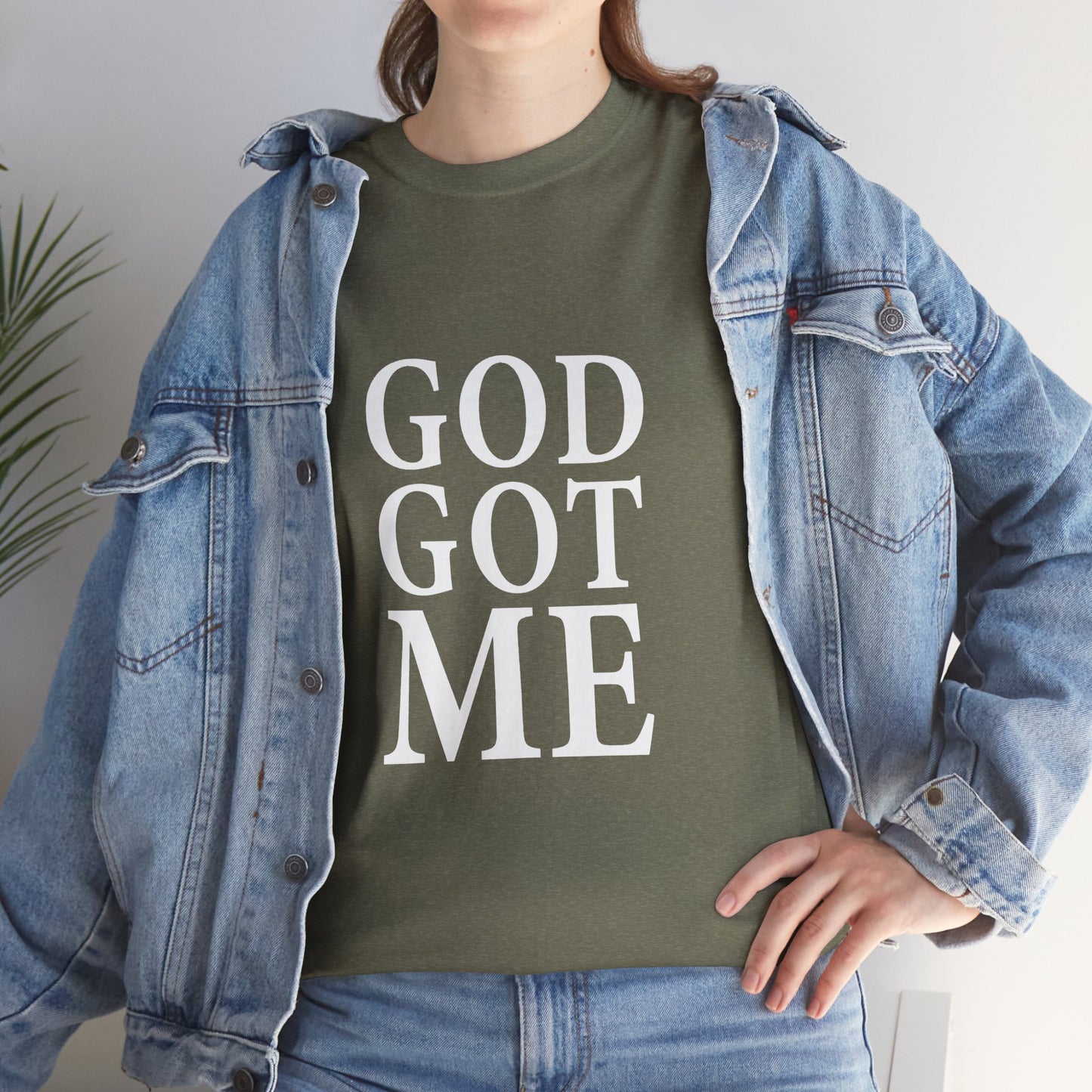 Faith-Inspired Unisex Tee, Inspirational T-Shirt, God Got Me Shirt, Casual Everyday Wear, Gift for Believers, Christian Apparel