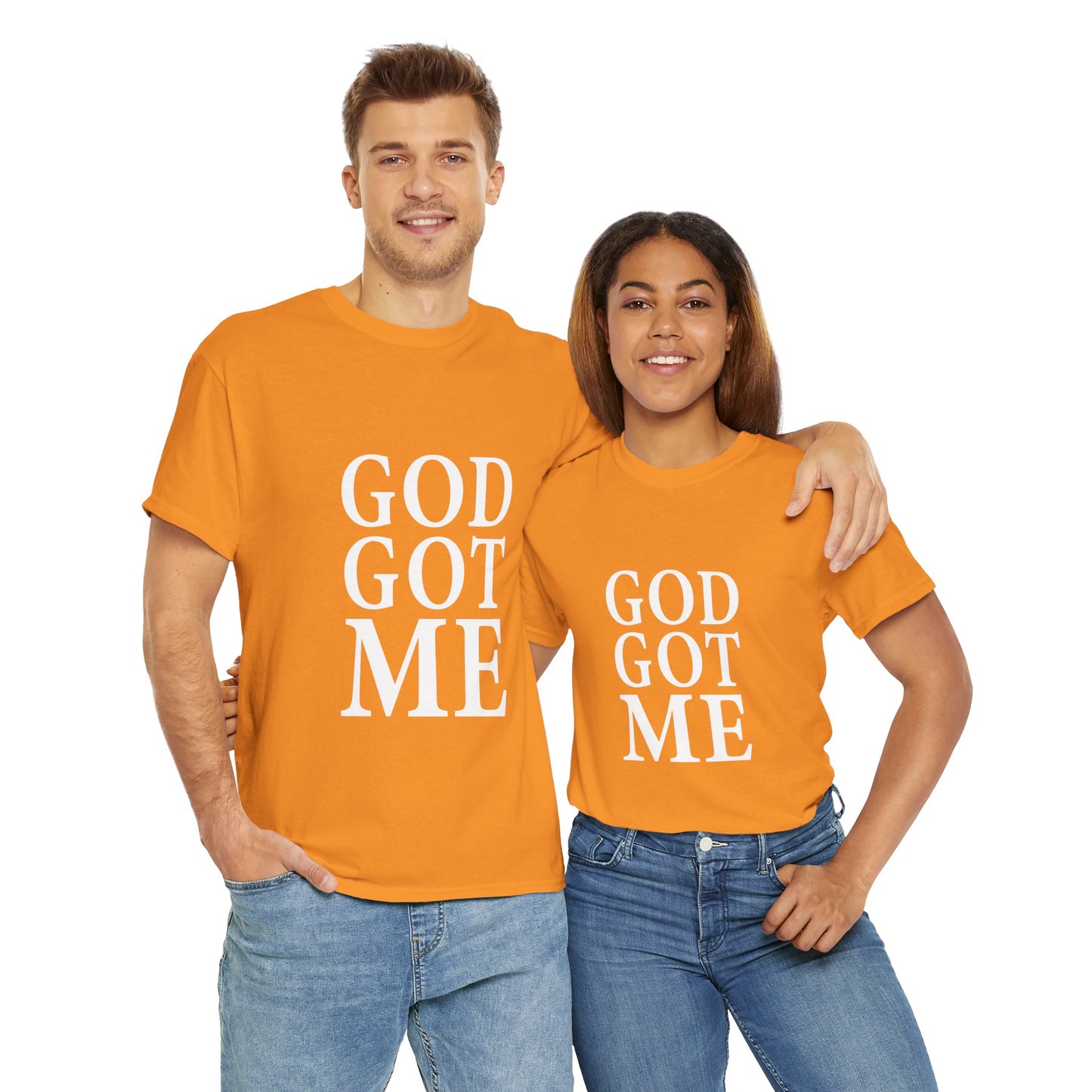 Faith-Inspired Unisex Tee, Inspirational T-Shirt, God Got Me Shirt, Casual Everyday Wear, Gift for Believers, Christian Apparel