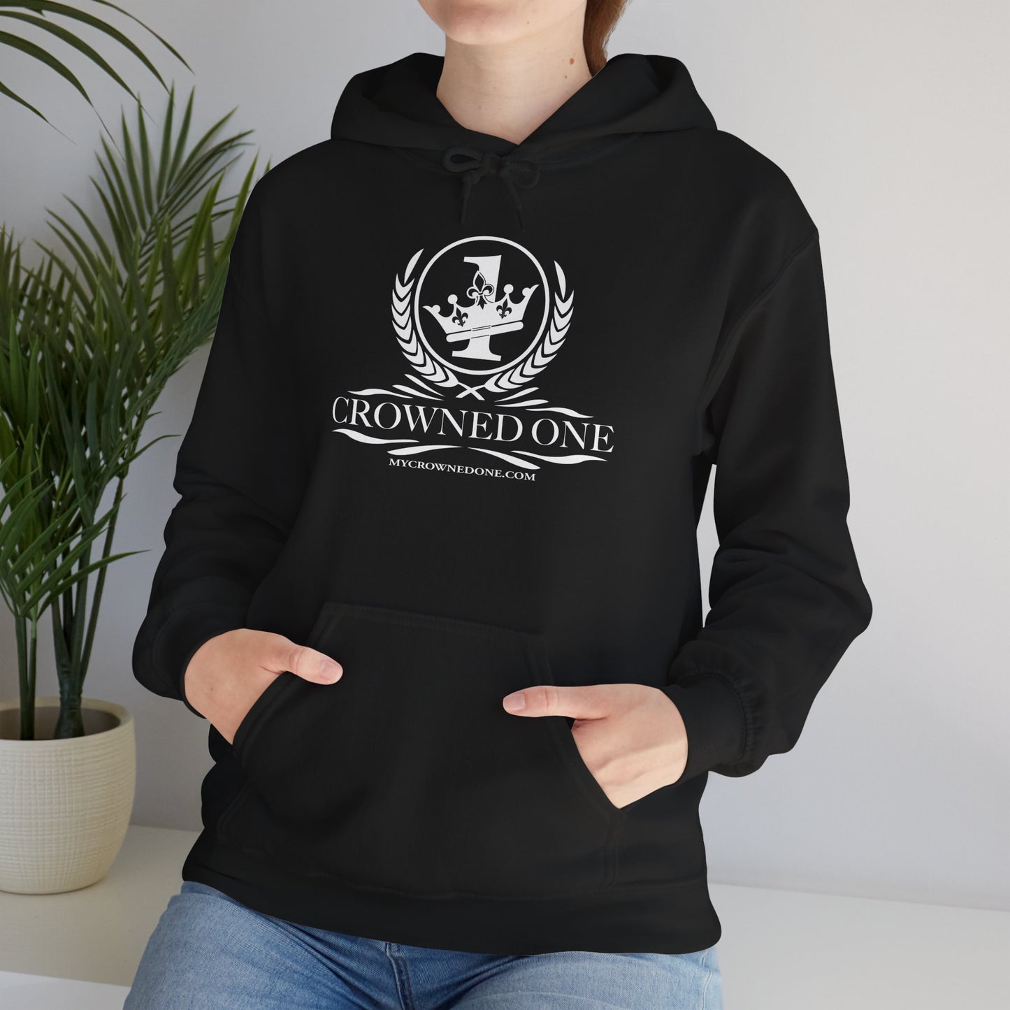 Crowned One Hoodie - Unisex Heavy Blend™ Warm Sweater, Casual Streetwear, Gift for Him & Her, Unique Design for Celebrations, Cozy Fashion