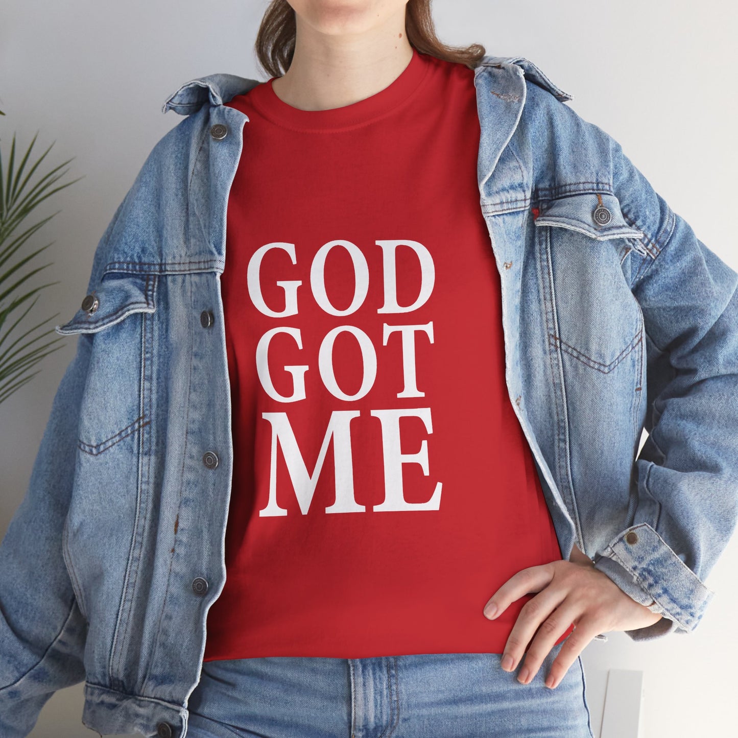 Faith-Inspired Unisex Tee, Inspirational T-Shirt, God Got Me Shirt, Casual Everyday Wear, Gift for Believers, Christian Apparel