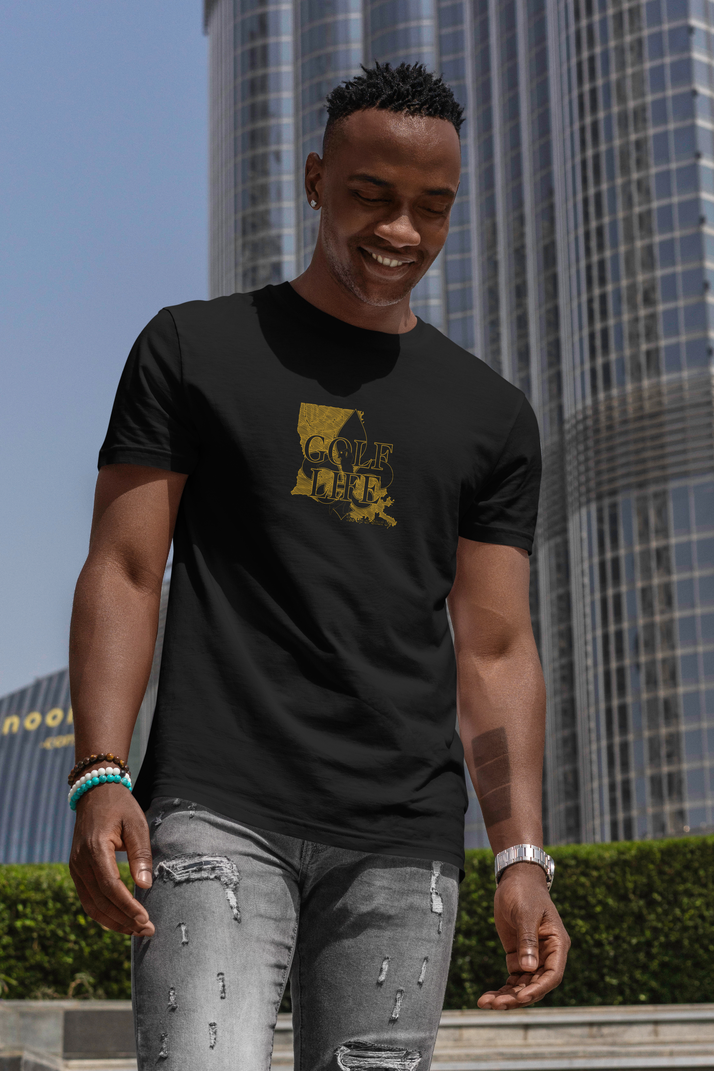 Golf Life Unisex Heavy Cotton Tee | Casual Wear, Gift for Golf Lovers, Louisiana Theme, Perfect for Golfing, Everyday Comfort