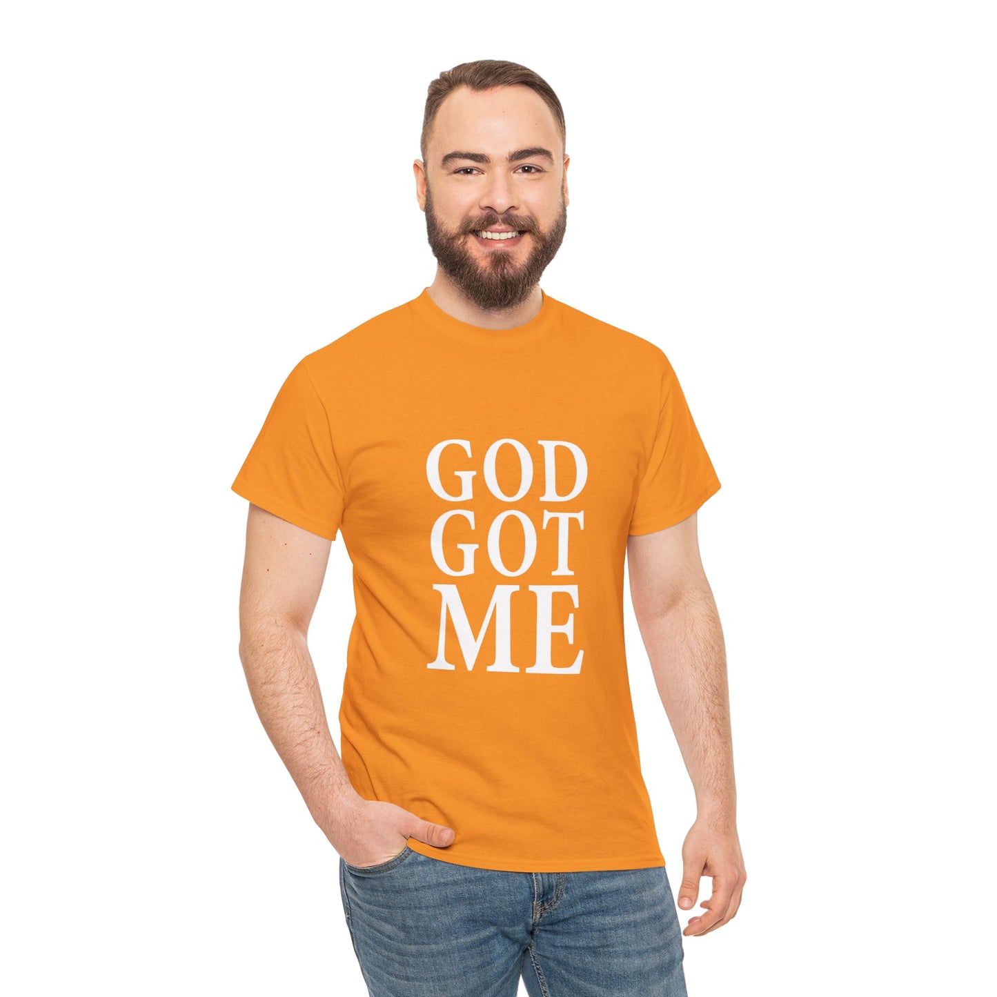 Faith-Inspired Unisex Tee, Inspirational T-Shirt, God Got Me Shirt, Casual Everyday Wear, Gift for Believers, Christian Apparel