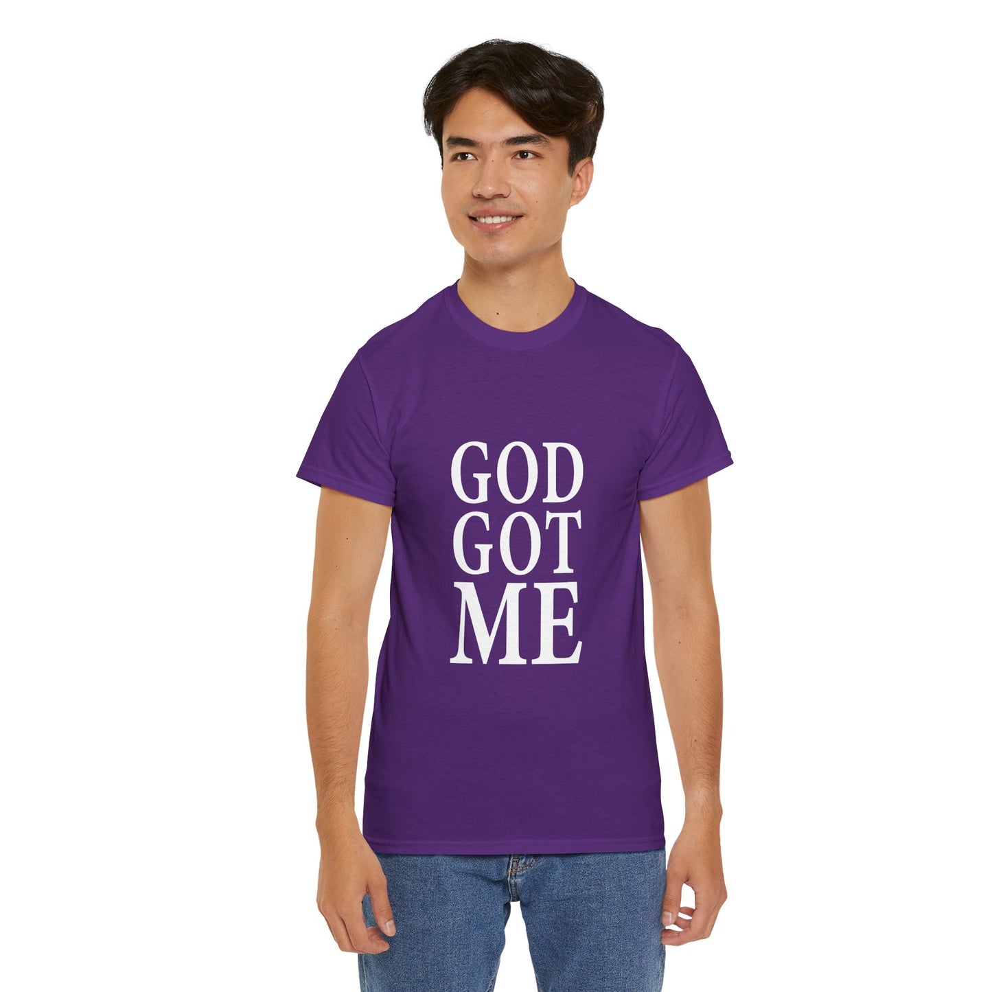 Faith-Inspired Unisex Tee, Inspirational T-Shirt, God Got Me Shirt, Casual Everyday Wear, Gift for Believers, Christian Apparel