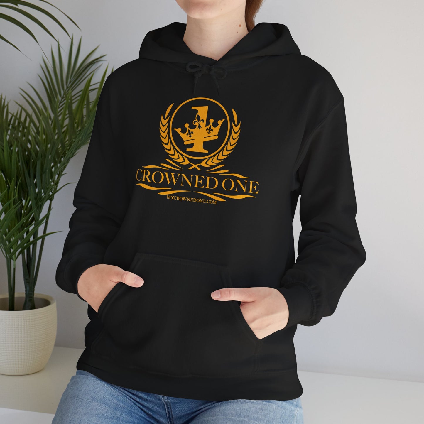 Crowned One Hoodie - Unisex Heavy Blend Sweatshirt, Cozy Gift, Streetwear, Casual Style, Layering Essential