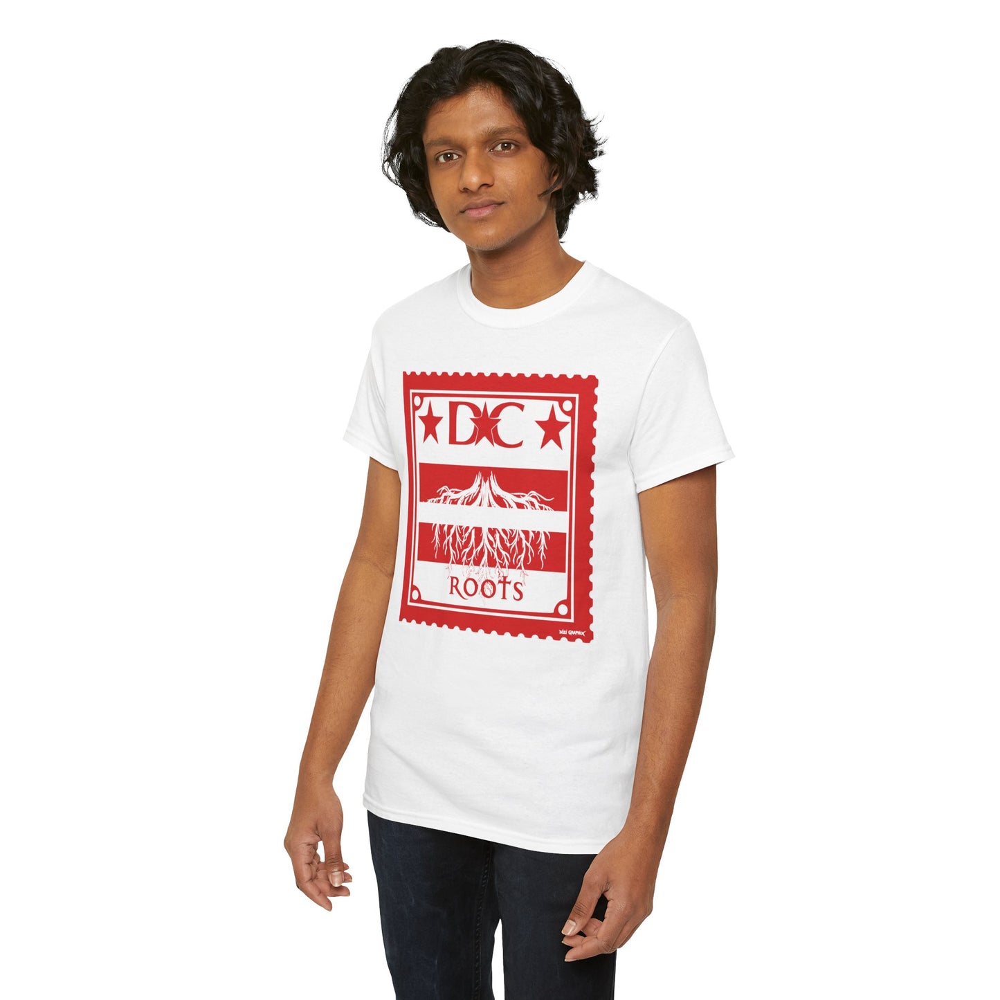 DC Roots Unisex Heavy Cotton Tee - Casual Style, Perfect for Celebrations, Gift for Family, Friends, Community Pride, Everyday Wear