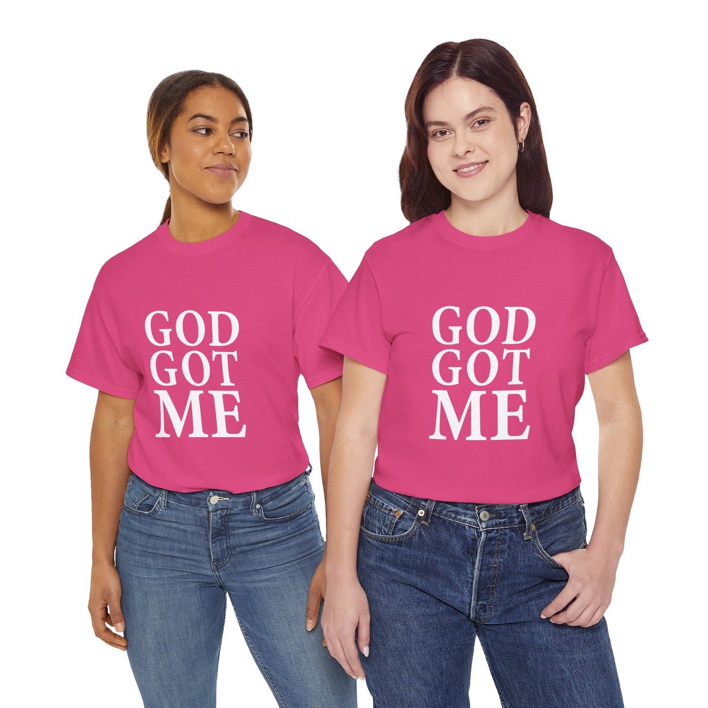 Faith-Inspired Unisex Tee, Inspirational T-Shirt, God Got Me Shirt, Casual Everyday Wear, Gift for Believers, Christian Apparel