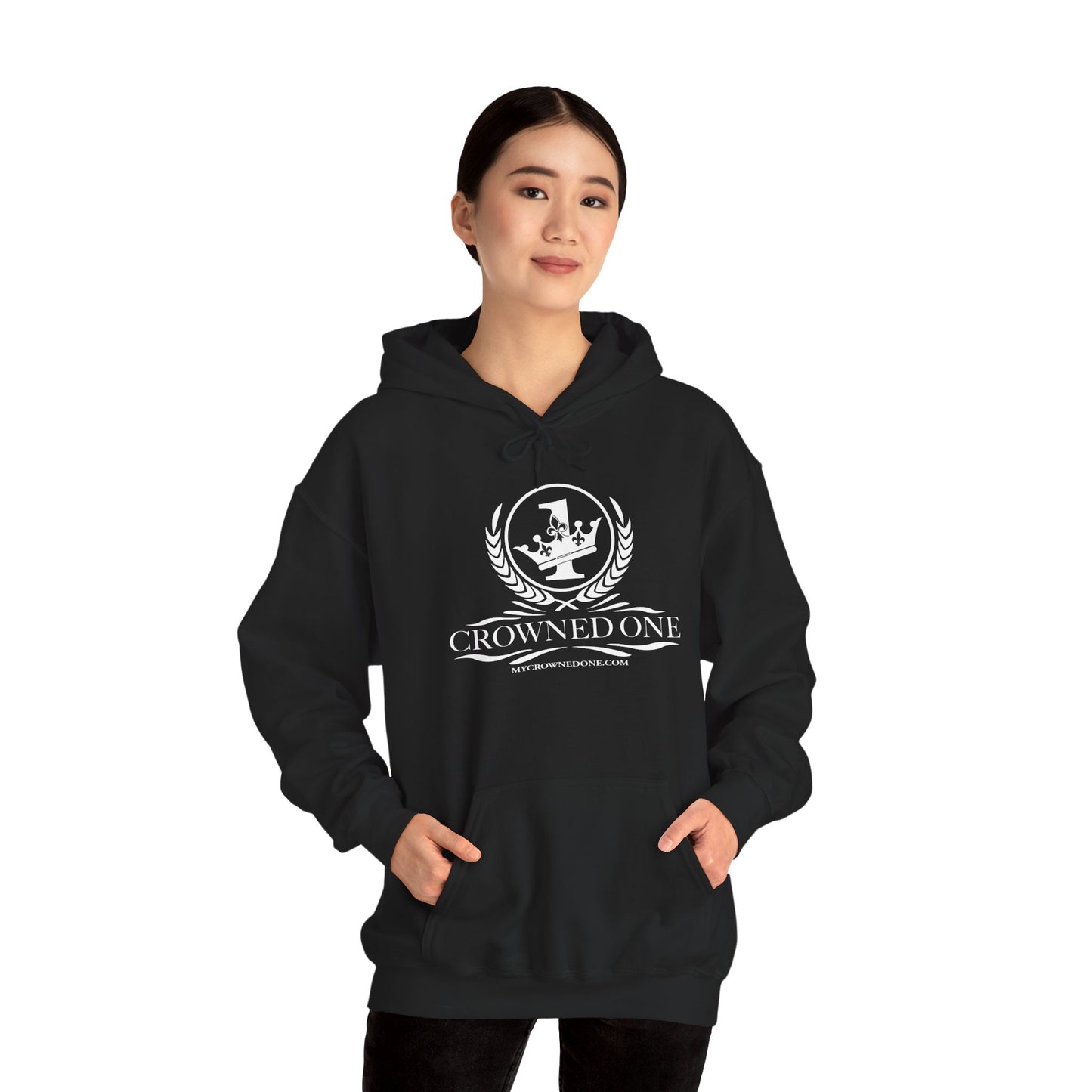 Crowned One Hoodie - Unisex Heavy Blend™ Warm Sweater, Casual Streetwear, Gift for Him & Her, Unique Design for Celebrations, Cozy Fashion