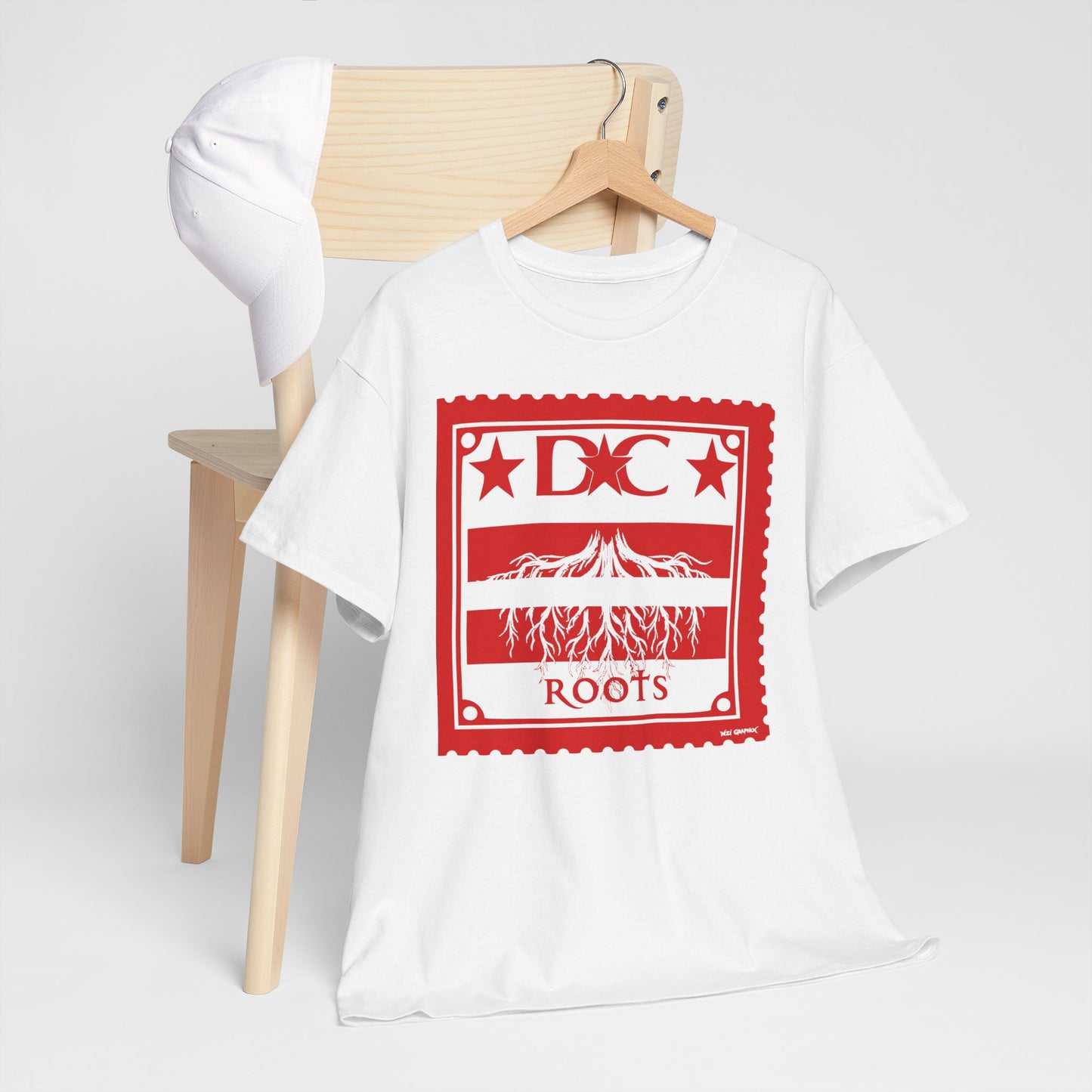 DC Roots Unisex Heavy Cotton Tee - Casual Style, Perfect for Celebrations, Gift for Family, Friends, Community Pride, Everyday Wear