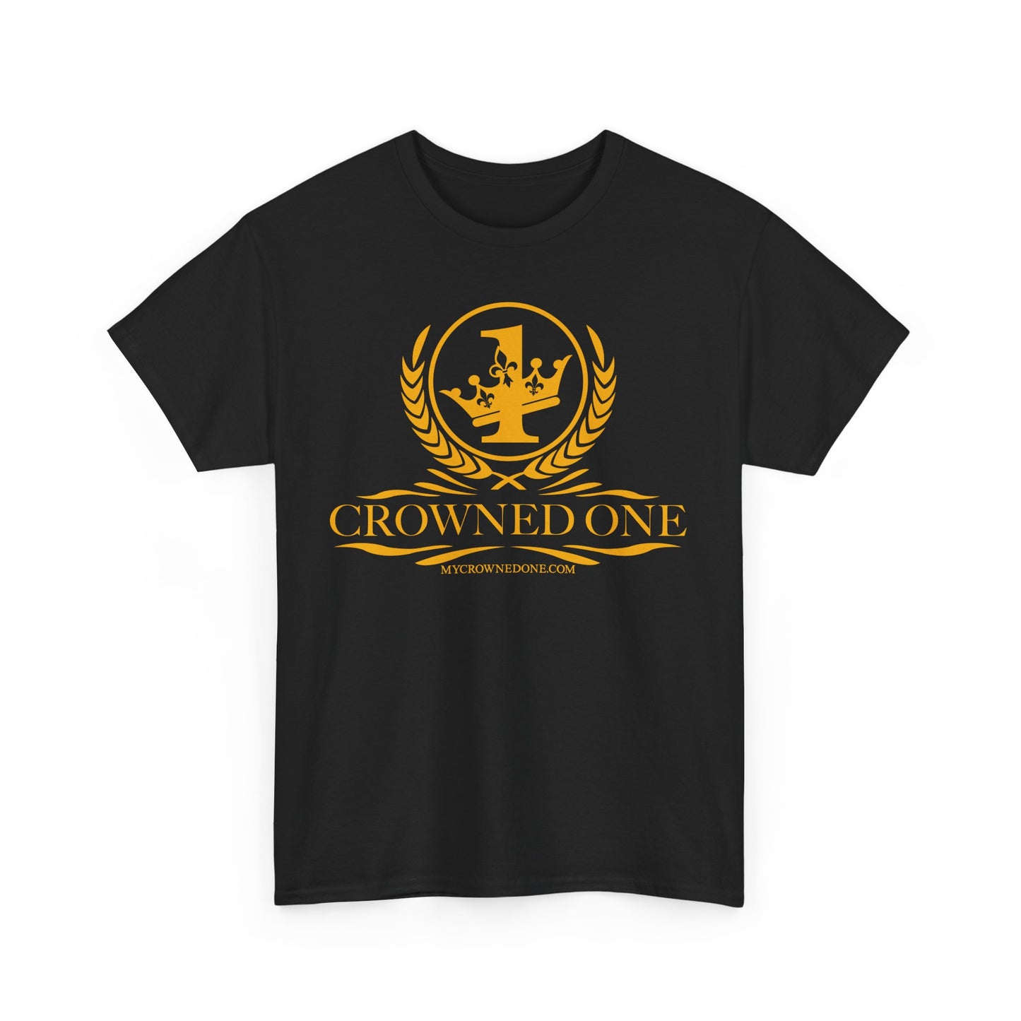 Crowned One Tee - Unisex Heavy Cotton T-Shirt, Casual Wear, Gift for Kings, Street Style Apparel, Perfect for Celebrations