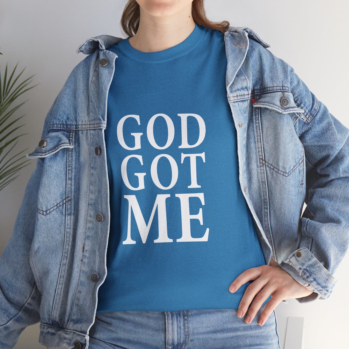 Faith-Inspired Unisex Tee, Inspirational T-Shirt, God Got Me Shirt, Casual Everyday Wear, Gift for Believers, Christian Apparel