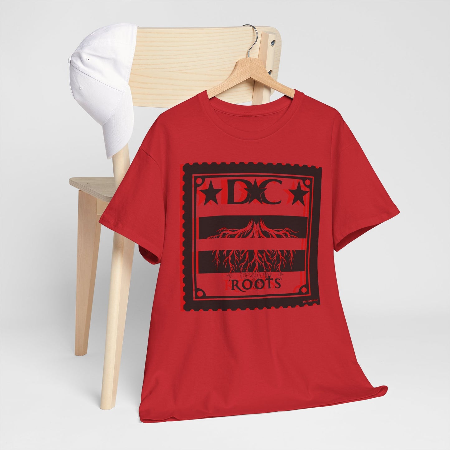 DC Roots Unisex Heavy Cotton Tee - Casual Style, Perfect for Celebrations, Gift for Family, Friends, Community Pride, Everyday Wear