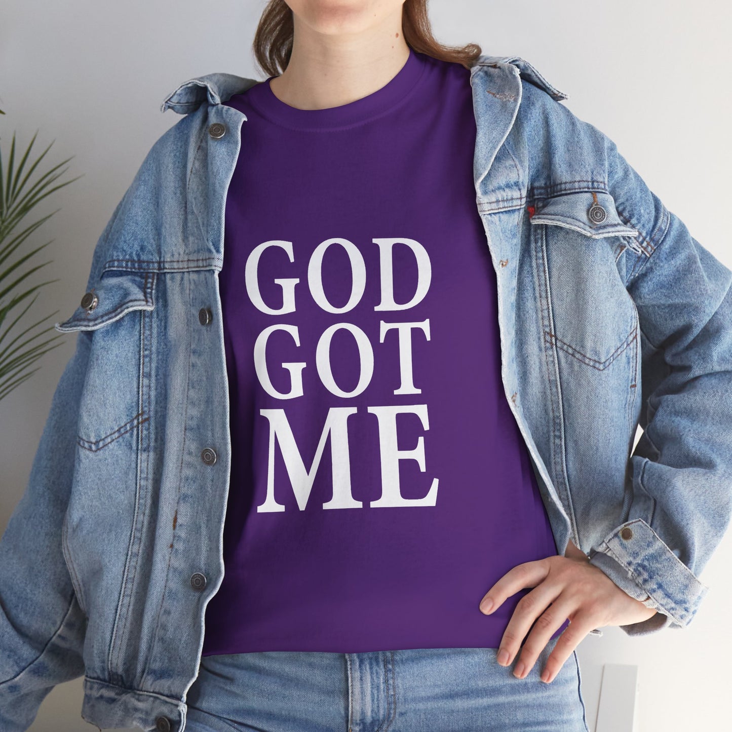 Faith-Inspired Unisex Tee, Inspirational T-Shirt, God Got Me Shirt, Casual Everyday Wear, Gift for Believers, Christian Apparel