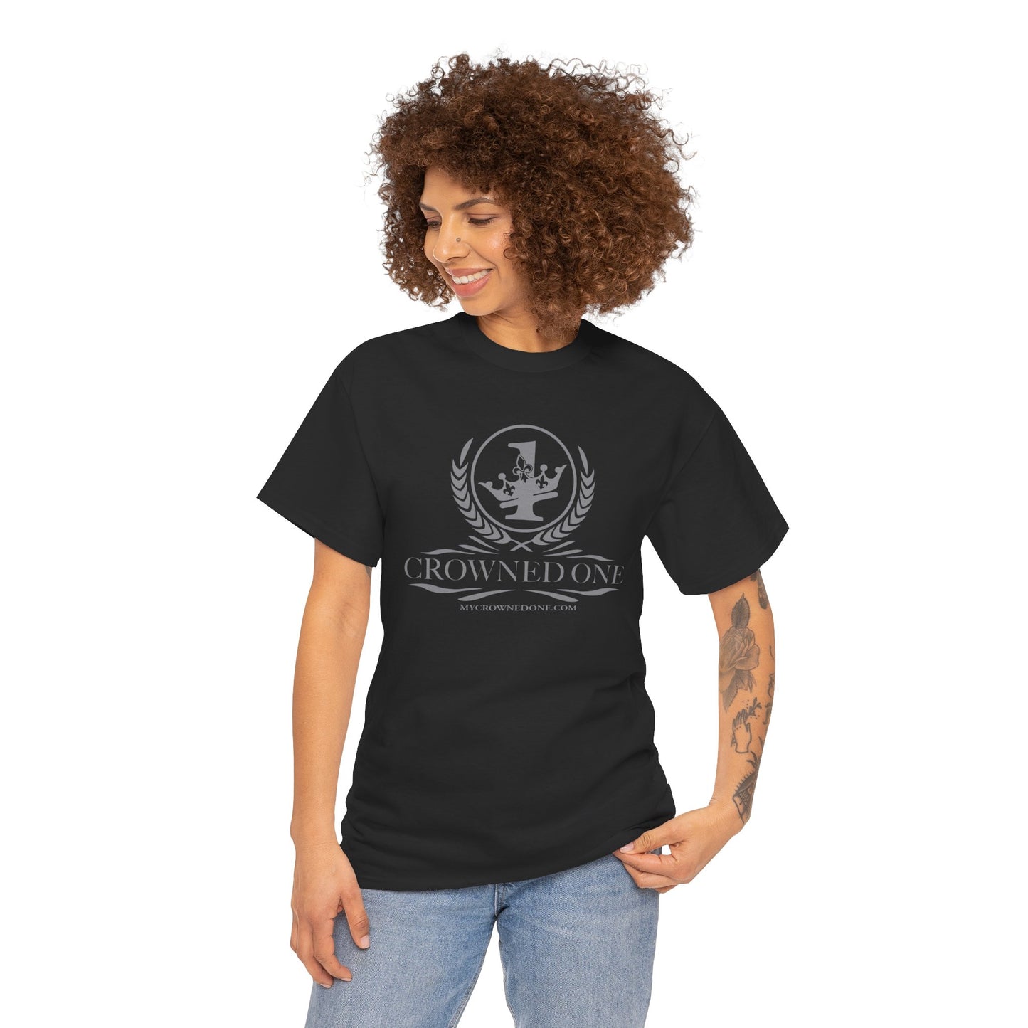 Crowned One Unisex Heavy Cotton Tee | Cool Graphic Shirt, Gift for Him/Her, Casual Wear, Streetwear, Birthday Gift