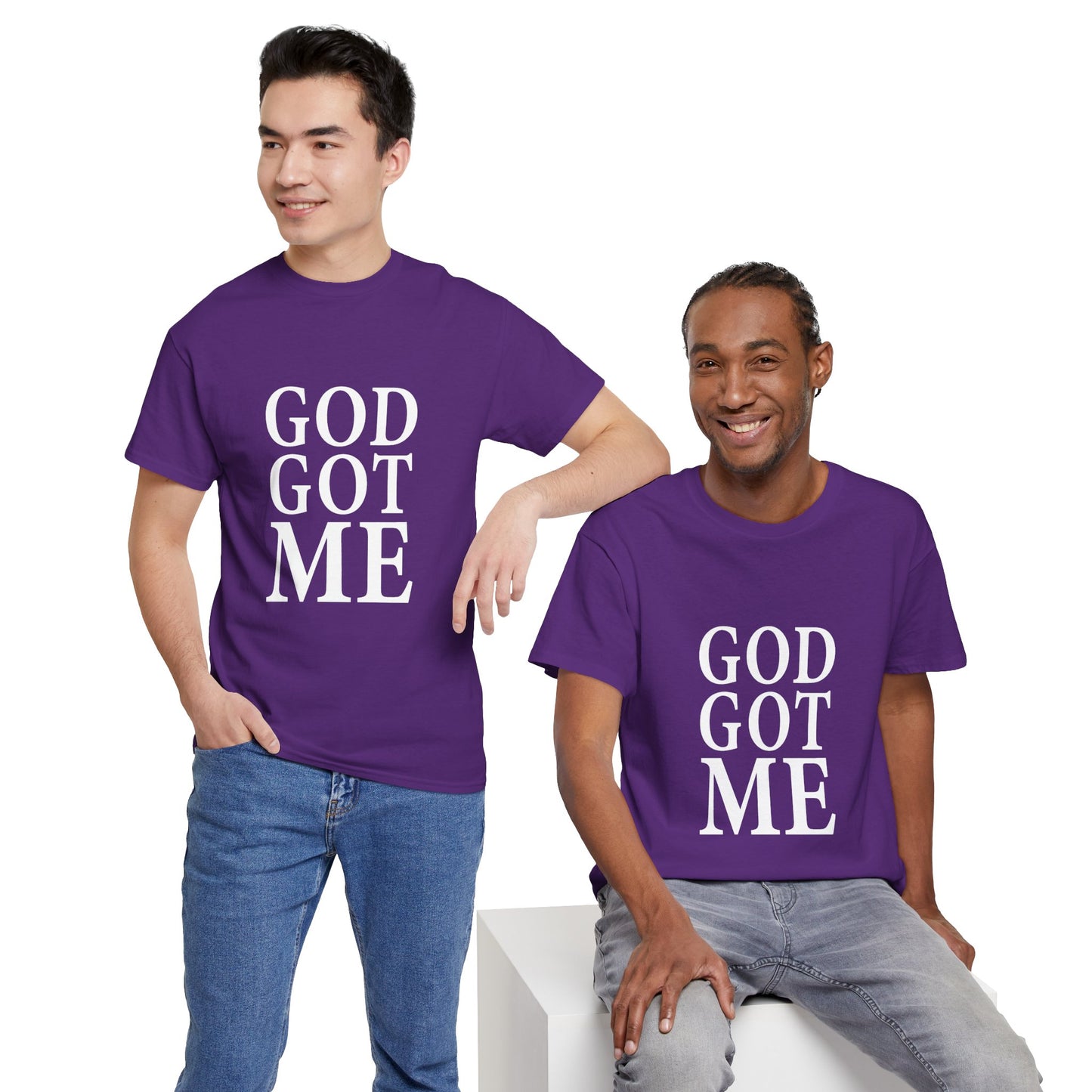 Faith-Inspired Unisex Tee, Inspirational T-Shirt, God Got Me Shirt, Casual Everyday Wear, Gift for Believers, Christian Apparel