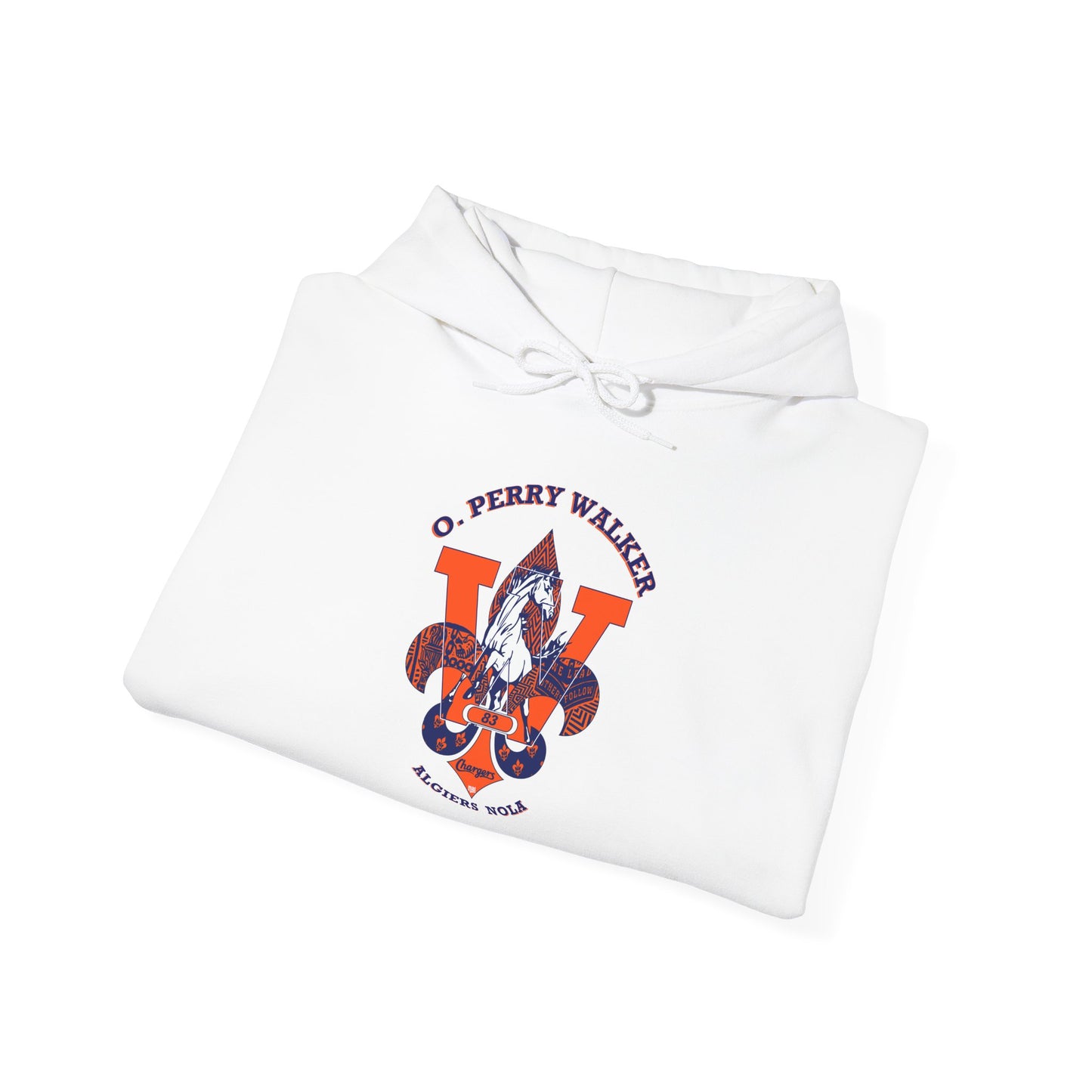 O. Perry Walker H.S. Spirited AlumniHooded Sweatshirt - Cozy Graphic Hoodie, Casual Wear, Everyday Comfort, Perfect Gift for Friends, Seasonal Style