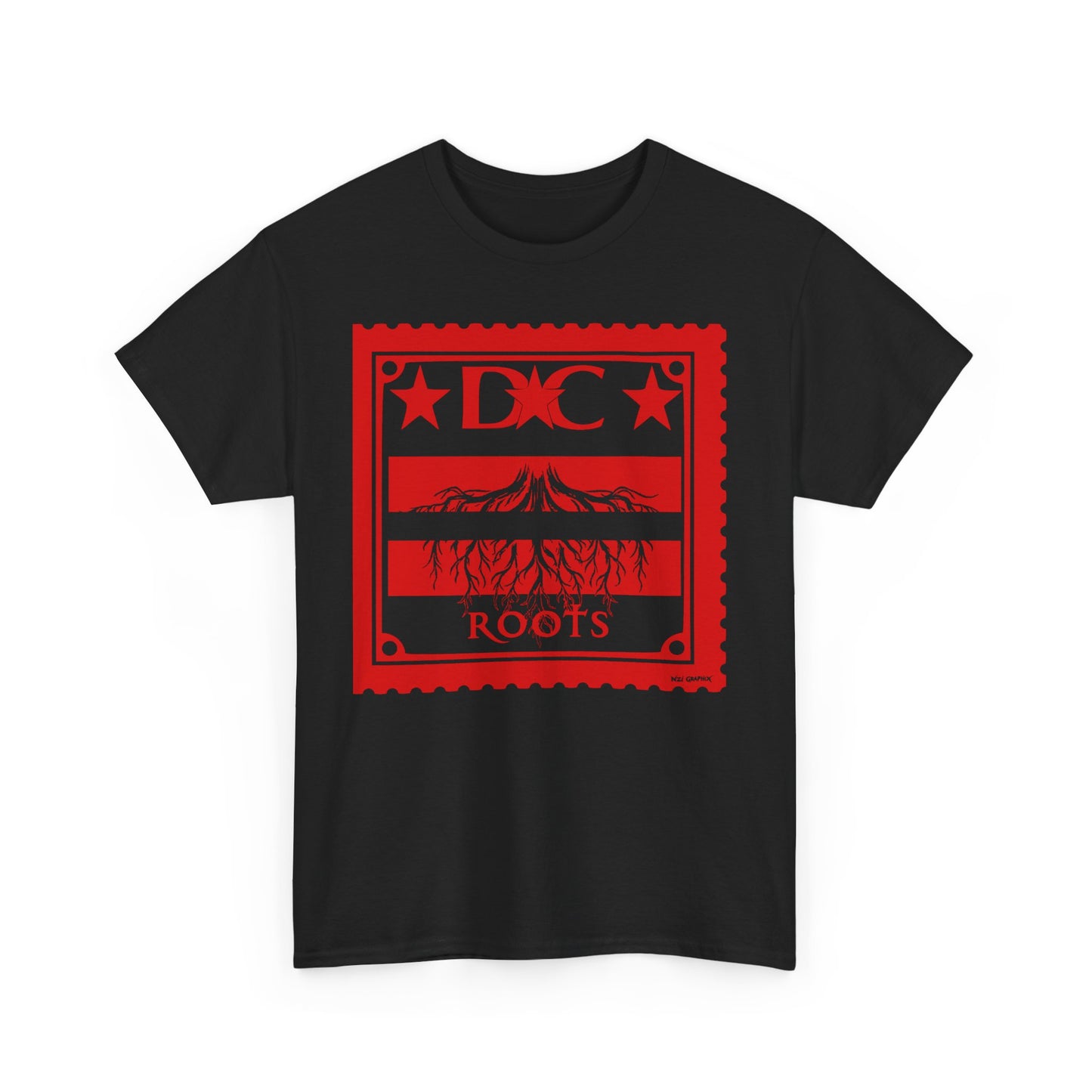 DC Roots Unisex Heavy Cotton Tee - Casual Style, Perfect for Celebrations, Gift for Family, Friends, Community Pride, Everyday Wear