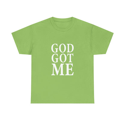 Faith-Inspired Unisex Tee, Inspirational T-Shirt, God Got Me Shirt, Casual Everyday Wear, Gift for Believers, Christian Apparel