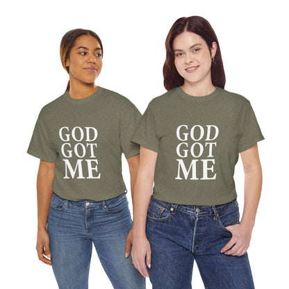 Faith-Inspired Unisex Tee, Inspirational T-Shirt, God Got Me Shirt, Casual Everyday Wear, Gift for Believers, Christian Apparel