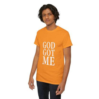 Faith-Inspired Unisex Tee, Inspirational T-Shirt, God Got Me Shirt, Casual Everyday Wear, Gift for Believers, Christian Apparel