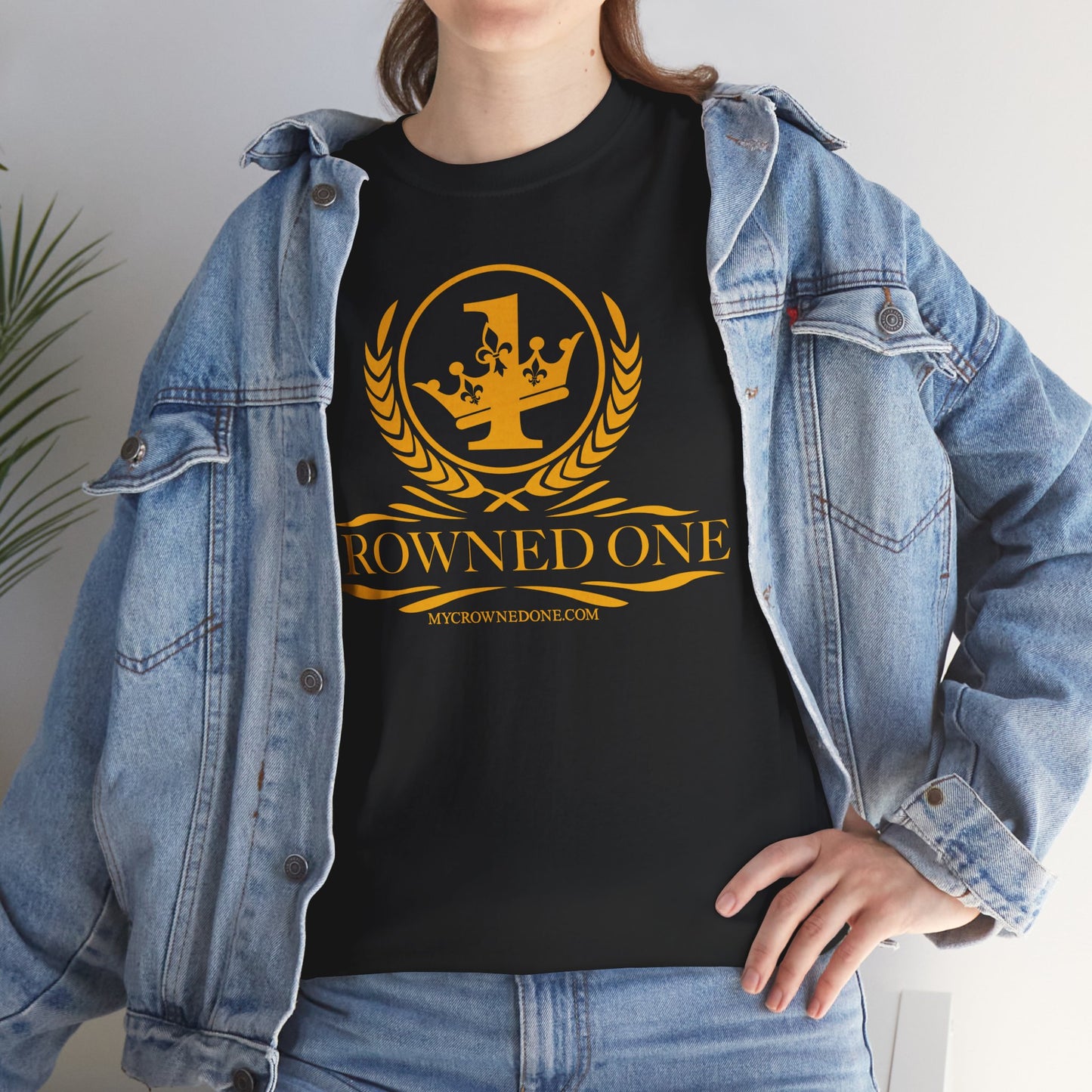 Crowned One Tee - Unisex Heavy Cotton T-Shirt, Casual Wear, Gift for Kings, Street Style Apparel, Perfect for Celebrations