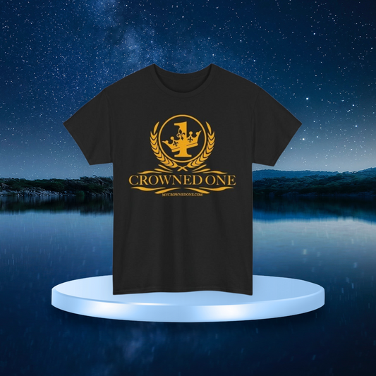 Crowned One Tee - Unisex Heavy Cotton T-Shirt, Casual Wear, Gift for Kings, Street Style Apparel, Perfect for Celebrations