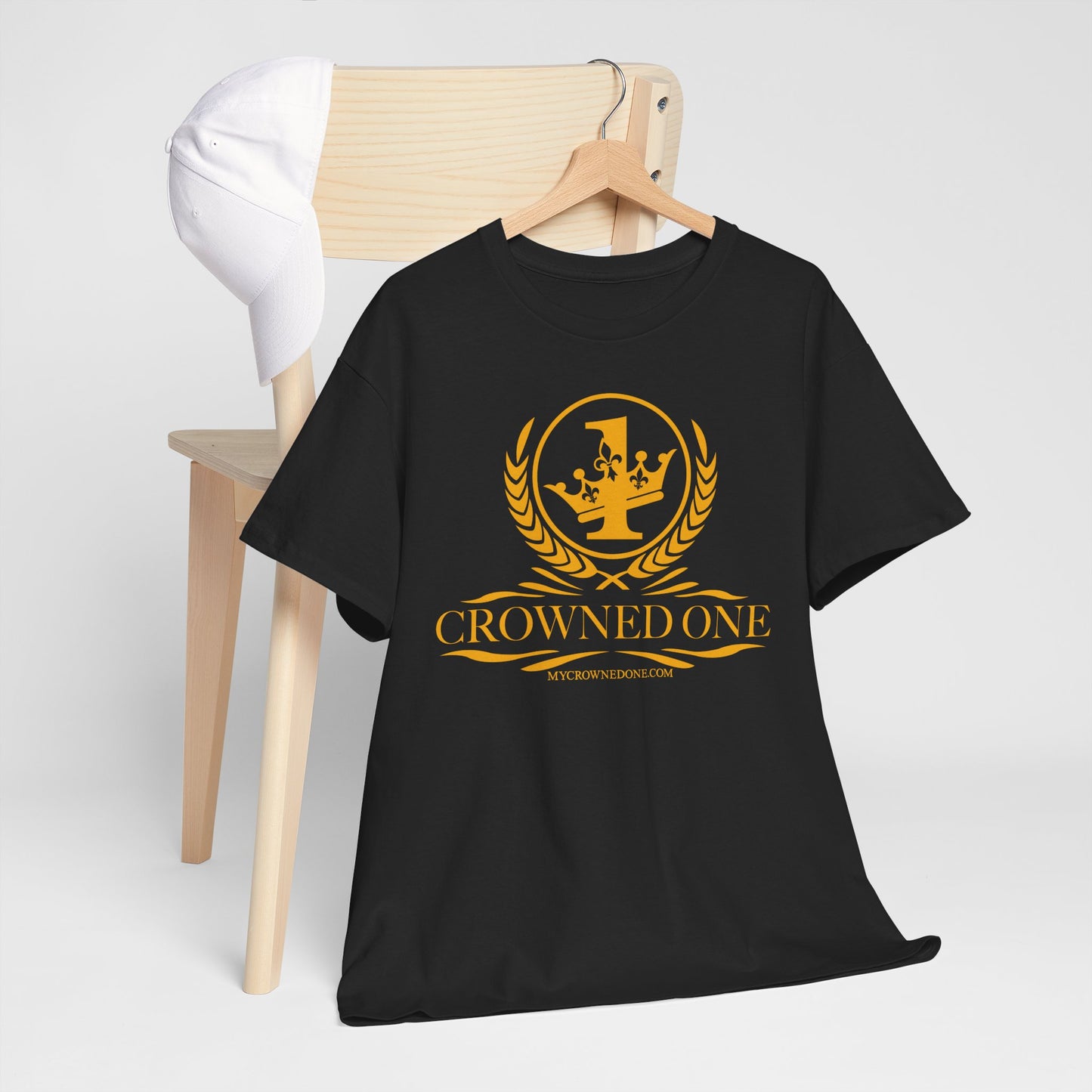Crowned One Tee - Unisex Heavy Cotton T-Shirt, Casual Wear, Gift for Kings, Street Style Apparel, Perfect for Celebrations