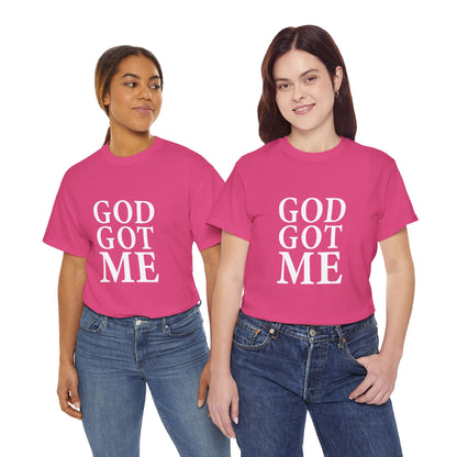 Faith-Inspired Unisex Tee, Inspirational T-Shirt, God Got Me Shirt, Casual Everyday Wear, Gift for Believers, Christian Apparel