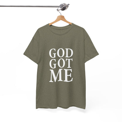 Faith-Inspired Unisex Tee, Inspirational T-Shirt, God Got Me Shirt, Casual Everyday Wear, Gift for Believers, Christian Apparel